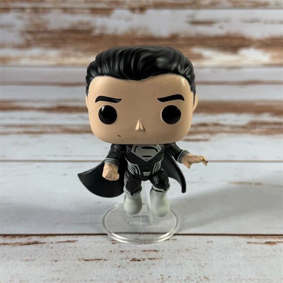 Funko Pop DC Justice League Black Suit Superman #1123 Vinyl Used No Box - Picture 1 of 3